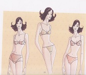 dessin de lingerie corseterie